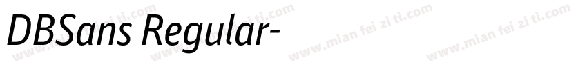 DBSans Regular字体转换